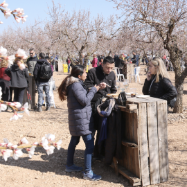 9-3-2023 Vermut entre els ametllers en flor d'Arbeca