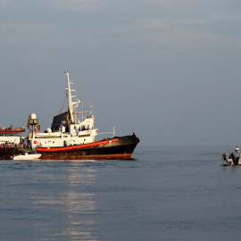 Barco de rescate en mar Jónico de la organización 'Mediterranea Saving Humans' a 31 de agosto de 2019