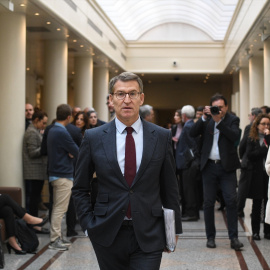 12/03/2023. Alberto Núñez Feijó durante una sesión de control al Gobierno en el Senado, a 7 de marzo de 2023.