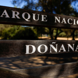 Entrada al Parque Nacional, en Almonte (Huelva).