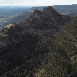 Santuari de Queralt, per la banda obaga