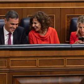 Pedro Sánchez, María Jesús Montero, Yolanda Díaz