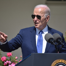 El presidente de EEUU, Joe Biden, durante una comparecencia en Washington, a 24 de abril de 2023.