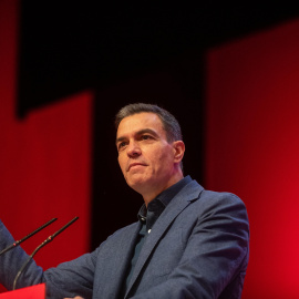 29/01/2022 El presidente del Gobierno y secretario general del PSOE, Pedro Sánchez, en un acto de campaña en Castilla y León