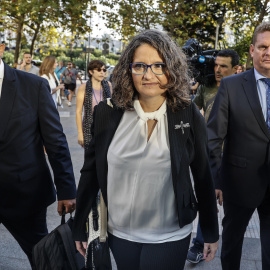 La exvicepresidenta, exportavoz y exconsellera de Igualdad y Políticas, Mónica Oltra, a su llegada a la Ciudad de la Justicia de València, a 19 de septiembre de 2022.