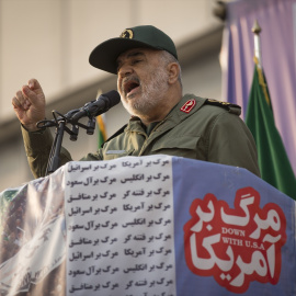 Foto de archivo del comandante en jefe de la Guardia Revolucionaria de Irán, el general Hosein Salamí.