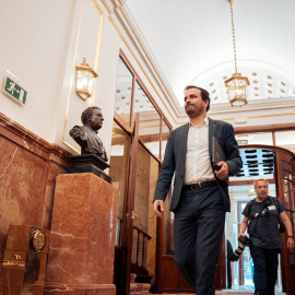 El coordinador de Izquierda Unida, Alberto Garzón, hace unos días en el Congreso.