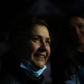 07/02/2022 Juana Ruiz llega al puesto de control israelí de Jalama tras su liberación de la prisión israelí