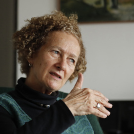 Fotografía de archivo fechada el 26 de febrero de 2020 de la antropóloga y exguerrillera del M-19 Vera Grabe.