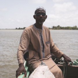28/11/23 Ahmed Sene Diagne, en el estuario del Senegal.