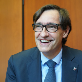 Salvador Illa, primer secretari del PSC, en l'entrevista amb 'Públic'.