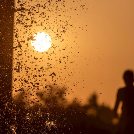 Atardecer en Zaragoza.