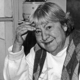 La poeta Gloria Fuertes.