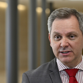 El Ministro de Sanidad de España, José Miñones Conde, en Luxemburgo a 13 de junio.