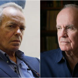 Los escritores Martin Amis y Cormac McCarthy.