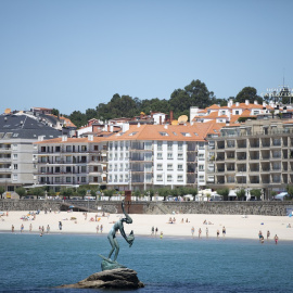 Vista de la playa de Sanxenxo (Pontevedra, Galicia). E.P./Beatriz Ciscar