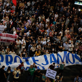 17/02/2022. Concentración en Murcia exigiendo la protección del Mar Menor.
