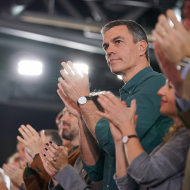 El presidente del Gobierno, Pedro Sánchez, durante un acto en Bilbao, a 19 de abril de 2024.