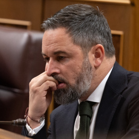 Santiago Abascal durante un pleno en el Congreso de los Diputados, a 20 de diciembre de 2023, en Madrid.