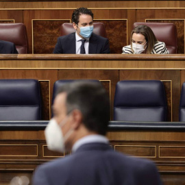 El presidente del Gobierno, Pedro Sánchez, interviene en una sesión de control al Gobierno, a 16 de junio de 2021, en el Congreso de los Diputados, Madrid.