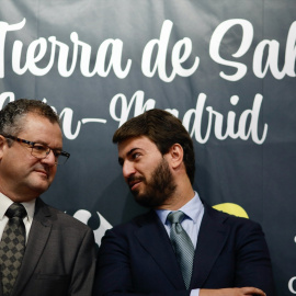 El consejero de Agricultura, Ganadería y Desarrollo Rural de la Junta de Castilla y León, Gerardo Dueñas, y el vicepresidente de la Junta de Castilla y León, Juan García-Gallardo.