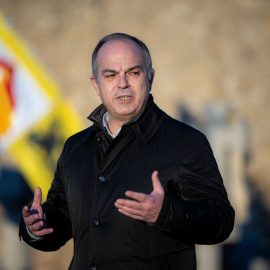El secretario general de Junts per Catalunya, Jordi Turull, en el cementerio de Montjuic, a 25 de diciembre de 2023, en Barcelona.