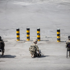 Soldados estadounidenses en Kabul, el pasado 22 de agosto.