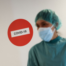 Personal sanitario en el Hospital del Mar, en Barcelona.