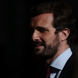El líder del PP, Pablo Casado