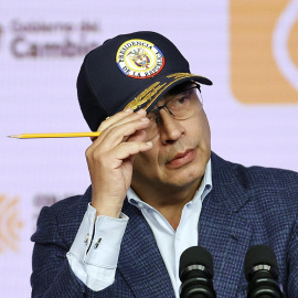 Gustavo Petro durante una rueda de prensa, a 30 de abril de 2024.