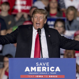 23/02/22. El expresidente de los Estados Unidos, Donald Trump, durante un discurso. Imagen de archivo.