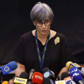 La jefa de la Misión de Observación Electoral de la Unión Europea, la eurodiputada portuguesa Isabel Santos, el pasado 23 de noviembre en Caracas.