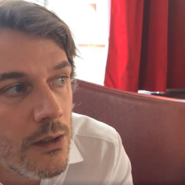 Samuel Theis durante una entrevista sobre su película 'Petit nature'.