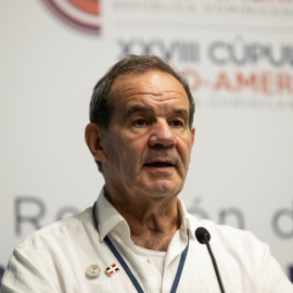 El exministro de Relaciones Exteriores de Chile, Andrés Allamand, durante una rueda de prensa en Santo Domingo (República Dominicana) el pasado 26 de noviembre de 2021