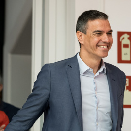 El presidente del Gobierno y secretario general del PSOE, Pedro Sánchez, llega a la Ejecutiva Federal del partido, en la sede del PSOE, a 13 de mayo de 2024, en Madrid