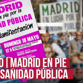 Manifestación en defensa de la sanidad pública en Madrid.