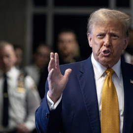 El expresidente de EEUU Donald Trump durante el juicio celebrado en Nueva York, a 14 de mayo de 2024.