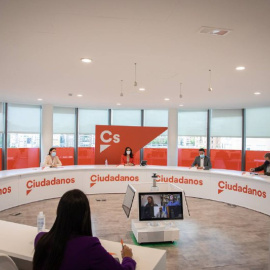 Reunión del Comité Ejecutivo de Ciudadanos el pasado lunes 10 de mayo de 2021.