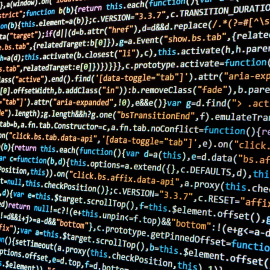 Imagen de una pantalla de ordenador con un código de programación, a 3/17/2017.