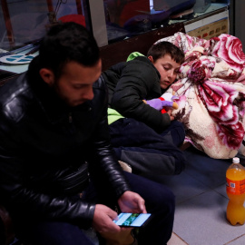 Personas que huyen de Ucrania