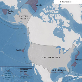 Así queda el mapa de EEUU con los nuevos territorios de la Plataforma Continental Ampliada (ECS)
