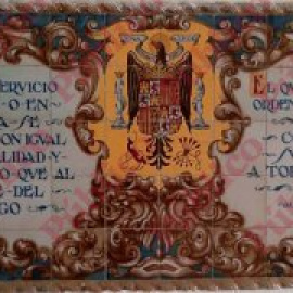 El Ejército mantiene numerosos símbolos, placas y escudos franquistas en los cuarteles y en salas del Estado Mayor