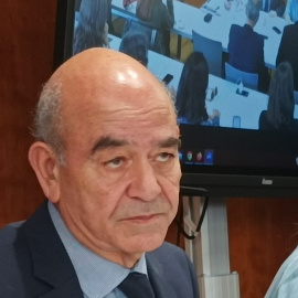 Raji Sourani, abogado,  fundador y director del Centro Palestino por los Derechos Humanos.