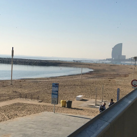 Imatge d'arxiu de la platja del Somorrostro, on van produir-se una de les agressions homòfobes d'aquest dissabte.