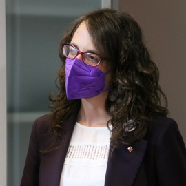 La consellera d'Igualtat i Feminismes, Tània Verge, en el trasllat de carteres el 26 de maig del 2021.