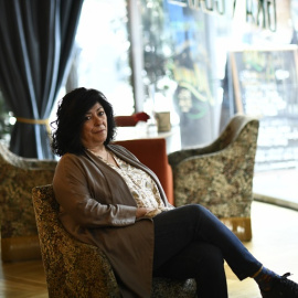 22/2/22-La escritora Almudena Grandes durante la presentación de 'La herida perpetua', una recopilación de sus columnas semanales escritas en 'El País' desde 2008 (20/05/2019).