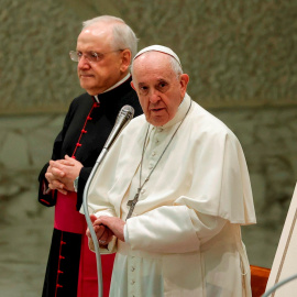 El Papa Francisco encabeza la audiencia general semanal en la Sala Paolo VI, Ciudad del Vaticano, 13 de octubre de 2021.