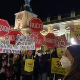 Vecinos del centro de Madrid protestan contra la política de terrazas del Ayuntamiento