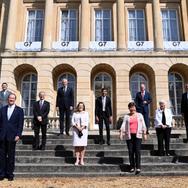 Las ministras y ministros de finanzas del G7, reunidos en Londres.