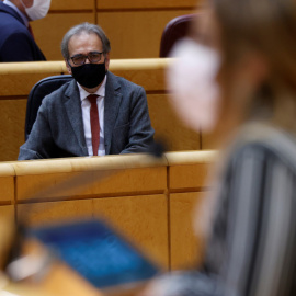 El ministro de Universidad, Joan Subirats durante el pleno del Senado